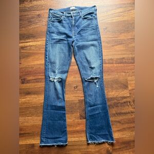 Mother Boot Cut Jeans Runaway Fray Wash Precious Herloom size 30